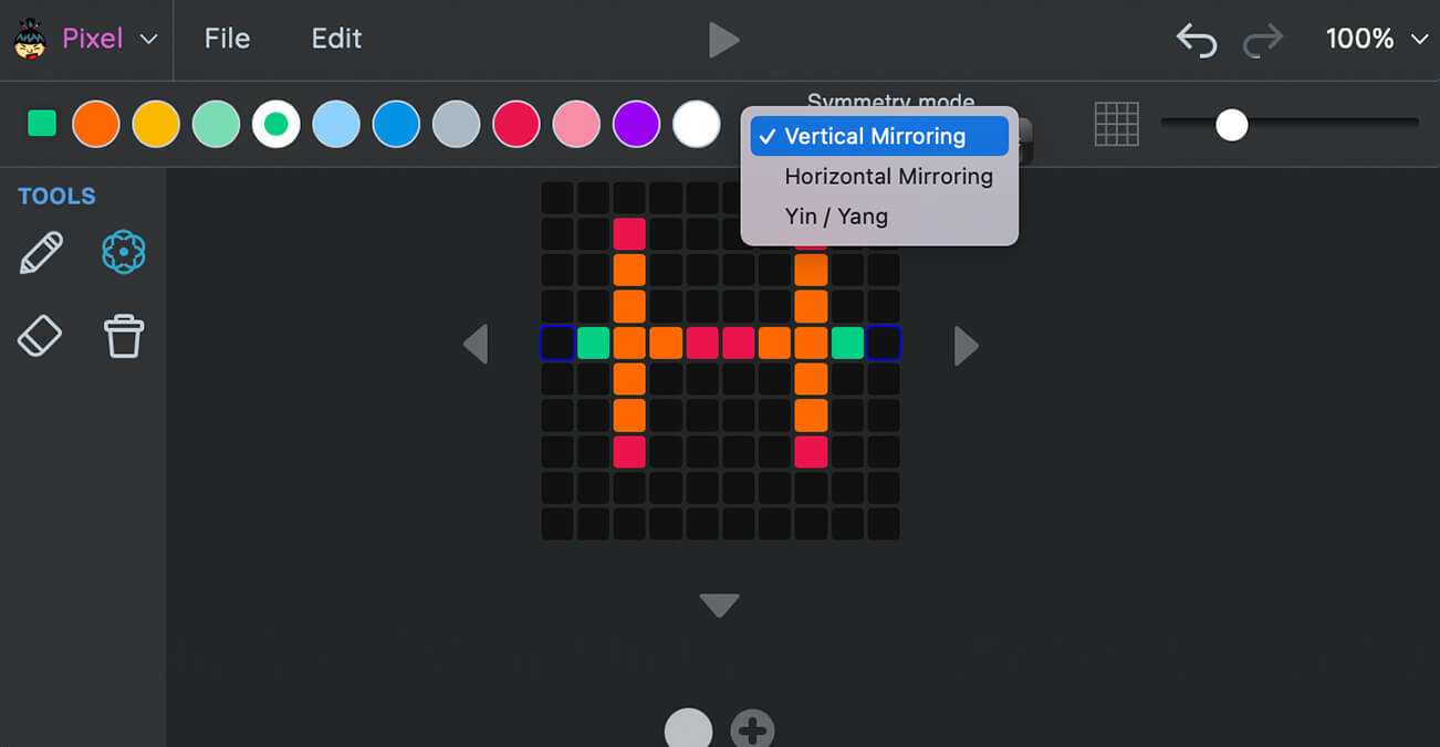 Bli vild med våra symmetrilägen